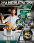 WantJoin 6.5QT Stainless Steel Pressure Cooker with Spring Valve Safeguard Devices, Induction & Gas Cooker Compatible