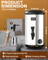 Insulated Beverage Dispenser Stainless Steel Silver 3Gal-Heating