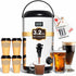 Insulated Beverage Dispenser Stainless Steel Silver 3Gal-Heating