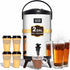 Insulated Beverage Dispenser Stainless Steel Silver 3Gal-Heating