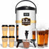 Insulated Beverage Dispenser Stainless Steel Silver 3.2Gal,1 Pack