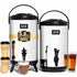 Insulated Beverage Dispenser Stainless Steel Silver 3Gal-Heating