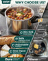 WantJoin 6Qt Pressure Cooker - 3-In-1 Stainless Steel Pressure Canner Compatible with Gas & Induction Cooker,Protective Devices,Canner Rack Included