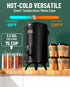 Insulated Beverage Dispenser Stainless Steel Black 3.2 Gal, 1 Pack
