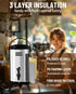 Insulated Beverage Dispenser Stainless Steel Silver 3.2Gal,1 Pack