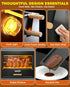 WantJoin rotisserie oven details: cook light, cool-touch handles, anti-stain shell, viewing window, and nonstick pan
