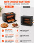 WantJoin 1800W 26QT rotisserie oven compared with an ordinary oven for heating speed, capacity, and easy controls