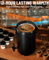 Insulated Beverage Dispenser Stainless Steel Black 2 Gal, 1Pack