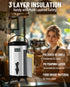 Insulated Beverage Dispenser Stainless Steel Silver 2 Gal, 1Pack