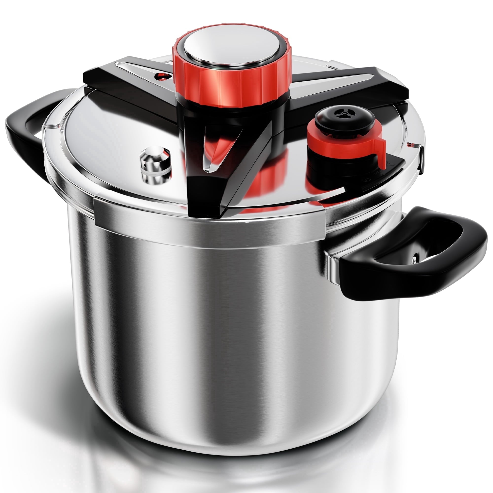 WantJoin 6Qt Pressure Cooker - 3-In-1 Stainless Steel Pressure Canner Compatible with Gas & Induction Cooker,Protective Devices,Canner Rack Included