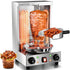 WantJoin Shawarma Grill Machine - 22 LBS Electric Vertical Rotisserie w/ 2 Burners and Shovel for Doner Kebab, Chicken, Beef | Stainless Steel | 122°F to 572°F Temp | for Home & Commercial Use, 2520W