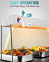 WantJoin Food Heat Lamp - 35 Inch Commercial Food Warmer Lamp Strip, 750W 86-176°F/30-80°C Electric Aluminum Hanging & Freestanding Dual-Use Heat Lamps for Kitchen Catering Restaurant Buffet