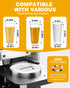 WantJoin Semi Automatic Cup Sealing Machine - 2S Sealing Auto Film Alignment Commercial Cup Sealer Machine 90/95mm LED Panel Temperature Control, Electric Cup Sealing Machine For PP PET Paper Cup
